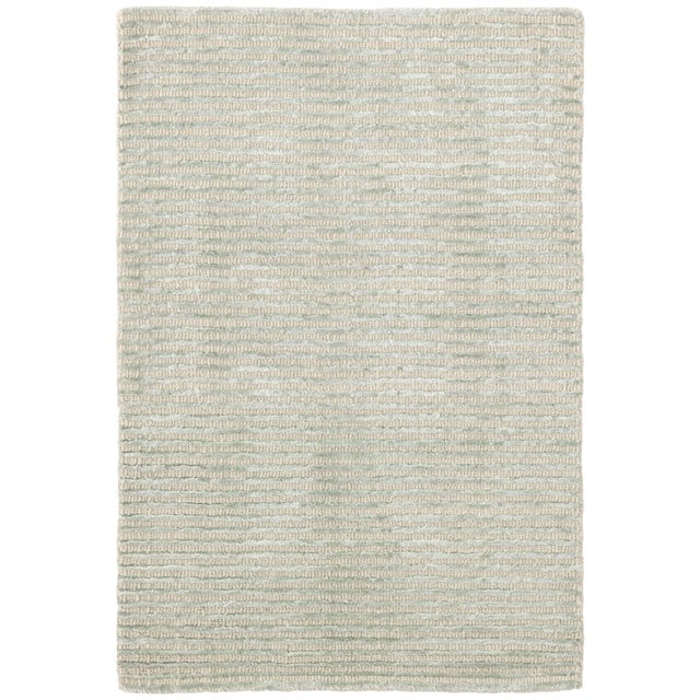 Dash & Albert by Annie Selke Cut Stripe Ocean Hand Knotted Viscose/Wool Rug, 2'6" x 8' For Sale In Boston - Image 6 of 6