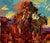 Textile Oil Painting Autumn Evening Oleksiy Ivanyuk For Sale - Image 7 of 8