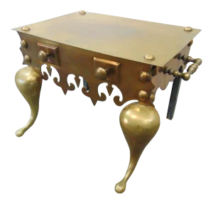 19th C Brass Fireplace Trivet
