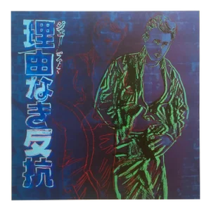 Andy Warhol Estate Vintage 1990 Pop Art Lithograph Print " Rebel Without a Cause - James Dean " 1985