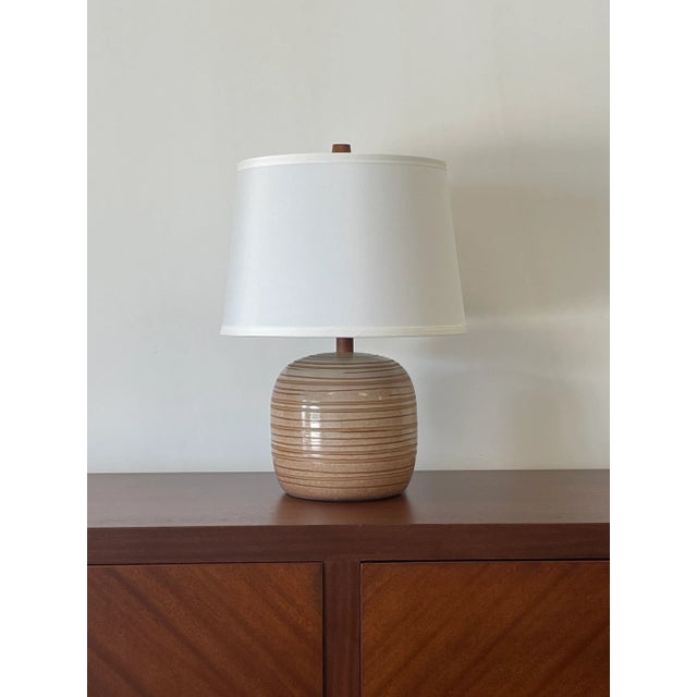 Blush Vintage 1960s Martz Ceramic Blush Lamp by Jane and Gordon Martz For Sale - Image 8 of 8