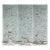 Sage Green Chinoiserie Mural | 3-Panel Hand-Painted Floral & Bird Wallpaper For Sale