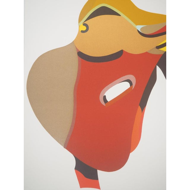 Hervé TELEMAQUE (1937-2022) In the Saddle Original color lithograph poster On poster paper, 52 x 72 cm (approx. 20 x 28...