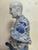 Chinese Vintage Ceramic Buddhist Sculpture,Hand Carved Blue and White Porcelain the Eighteen Arhats Statue For Sale In Seattle - Image 6 of 11