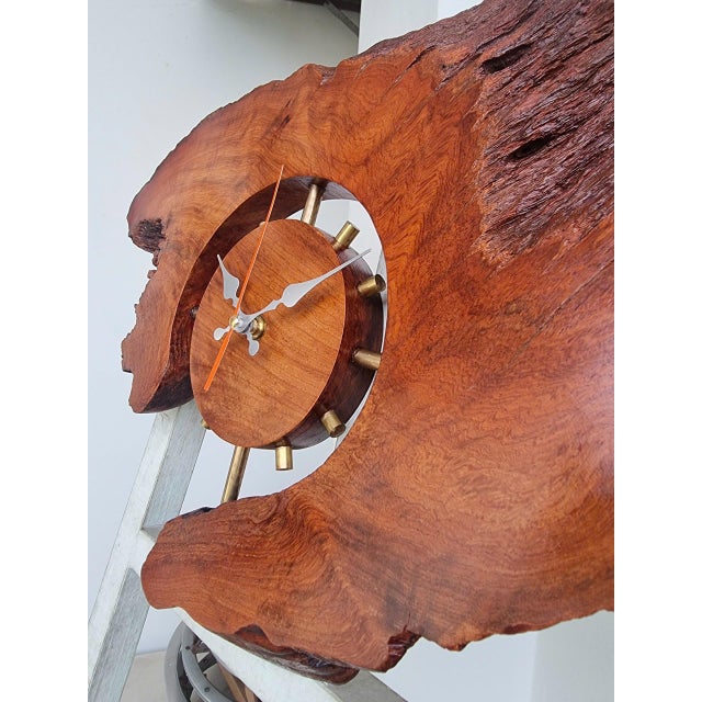 Transformable Clock - One-of-a-Kind Handcrafted Driftwood Wall Clock Sculpture For Sale - Image 4 of 17