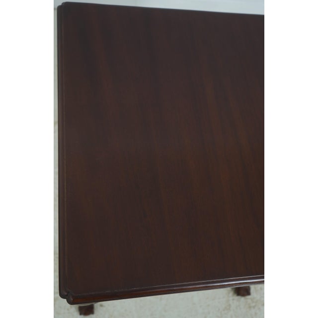 Ball & Claw Feet Custom Mahogany Lamp Table For Sale - Image 14 of 16