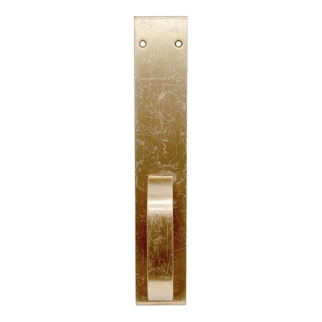 Modern 14.5 In. Polished Brass Commercial Door Pull For Sale