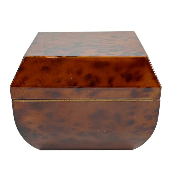 1980's Faux Tortoise Box For Sale