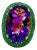 Bochic “Orient” Vintage Natural Amethyst and Ring Set In 18 K Gold & Silver For Sale