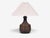 1960s Bromølle Keramik, Leaf Table Lamp, Brown Stoneware For Sale - Image 4 of 10