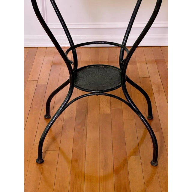 Art Deco Iron and Marble Industrial Table for Kitchen, Bathroom, Patio, 1930s For Sale - Image 9 of 17