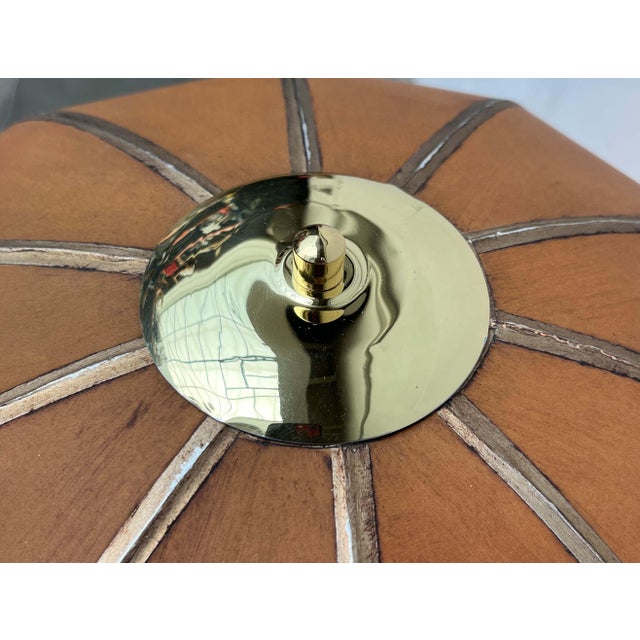 Mid-Century Modern German Hollywood Regency Style Brass Table Lamp from Goldkant, 1960s For Sale - Image 11 of 18