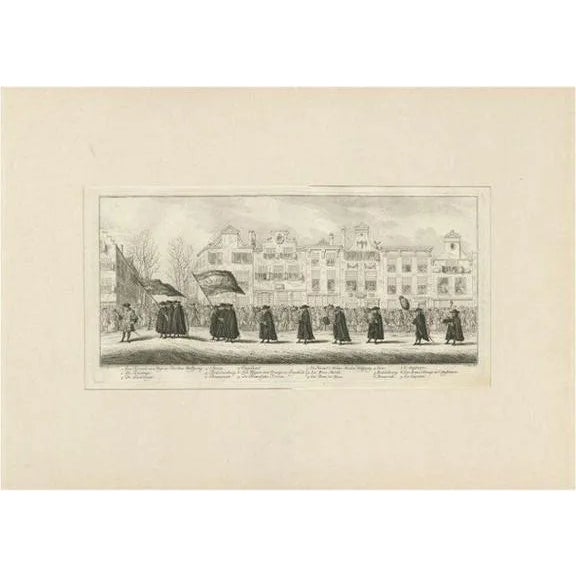 Fokke, Funeral Procession of Anna Van Hannover, 1761, Paper For Sale
