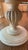 2010s Two-Tone Round Pedestal Dining Table With Carved Apron and 22” Leaf For Sale - Image 5 of 7