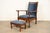 Stickley Brothers Antique Arts & Crafts Carved Oak Barley Twist Lounge Chair With Ottoman, Circa 1920s For Sale - Image 17 of 17