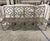 Set of 4 Mid 20th Century Silver Metal Faux Chippendale Bamboo Chairs For Sale - Image 11 of 11