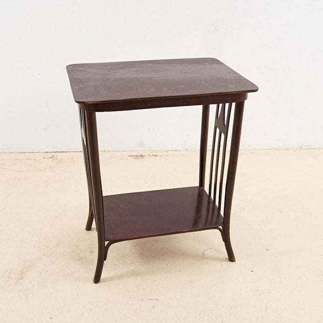 Wood Austrian Wooden Table attributed to Kohn For Sale - Image 7 of 7