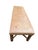 Century Furniture Thomas O'Brien Century Rustic Speckled Cork Wood Trestle Bench For Sale - Image 4 of 15