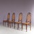 Brown Long John Chairs from FMG, Poland, 1950s, Set of 4 For Sale - Image 8 of 9