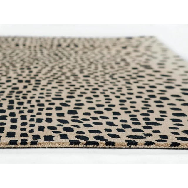2020s Erin Gates by Momeni Woodland Cheetah Beige Hand Tufted Wool Area Rug 7'9" X 9'9" For Sale - Image 5 of 10