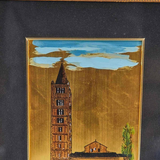 G. Farinella, Painting on Gold Leaf, 2000s, Wood For Sale - Image 3 of 6
