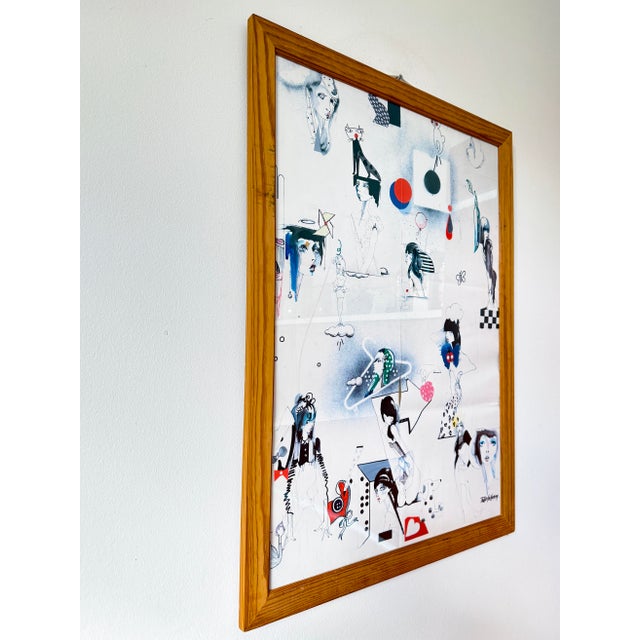 Paper Julie Verhoeven Limited Edition Poster by Jaeger British Fashion Illustration for Boutique, 2010 For Sale - Image 7 of 18