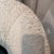 Sanjer Curved Sofa A curvy sofa with box pleats in a subtle green and white fabric. In excellent condition and very well-...
