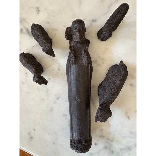 Late 20th Century Nativity Set: Ebony. 11 Pcs. For Sale - Image 5 of 7