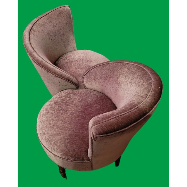 Wood 19th Century Victorian Tête-à-Tête Conversation Chair For Sale - Image 7 of 7
