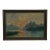 Vintage Framed Mountain Landscape Painting, Snow-Capped Peaks at Sunset, Mid-Century Scenic Wall Art. For Sale