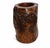 Wood Antique Whole Root Solid Wood Brush Pot Vase Jar 15.75 Lb For Sale - Image 7 of 17