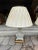 English Pair of White Porcelain Flower Encrusted Lamps For Sale - Image 3 of 8