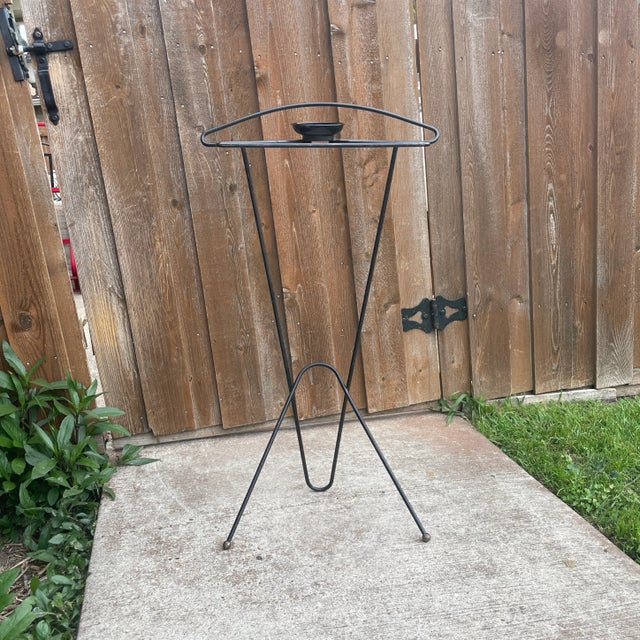 Mid Century Wire Hairpin Valet in the style of Tony Paul vintage mid century modern ball foot hairpin valet attributed to...