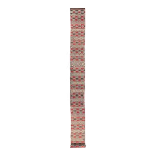 Vintage Zemmour Moroccan Kilim Rug, 02'04 X 31'11 For Sale