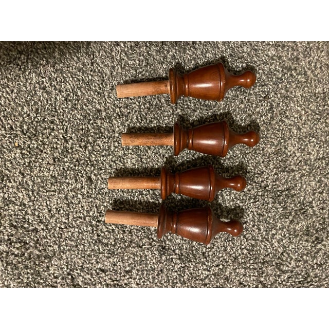 1970s Henkel Harris Wild Black Cherry 4-Poster Queen Bed Frame For Sale In Aspen - Image 6 of 9