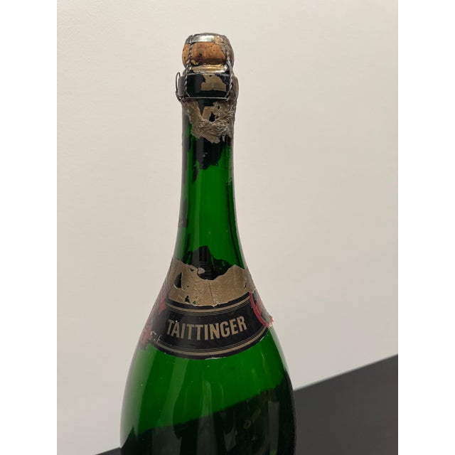 Vintage Taittinger Champagne Display Bottle For Sale - Image 10 of 11