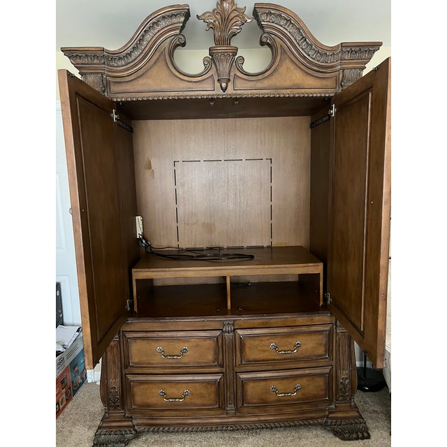 Marge Carson Marge Carson Bellagio Armoire For Sale - Image 4 of 4