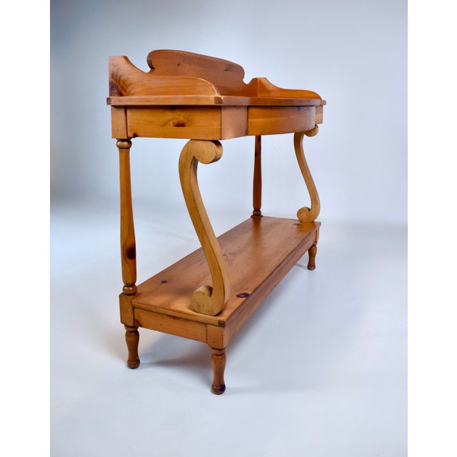 Lane Museum of American Folk Art, Authentic Reproduction Pine Console Table For Sale - Image 9 of 16