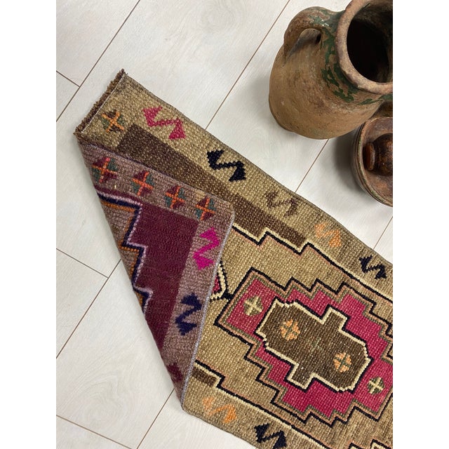 Turkish Vintage Anatolian Floral Carpet For Sale - Image 3 of 6