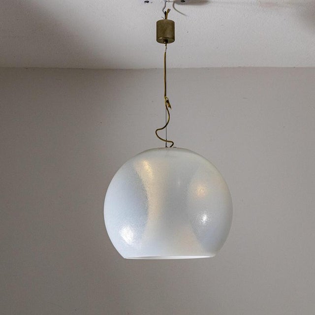 Glass Pendant Lamp from AV Mazzega, 1970s For Sale - Image 9 of 9