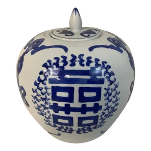 Vintage Chinese Double Happiness Ginger Jar