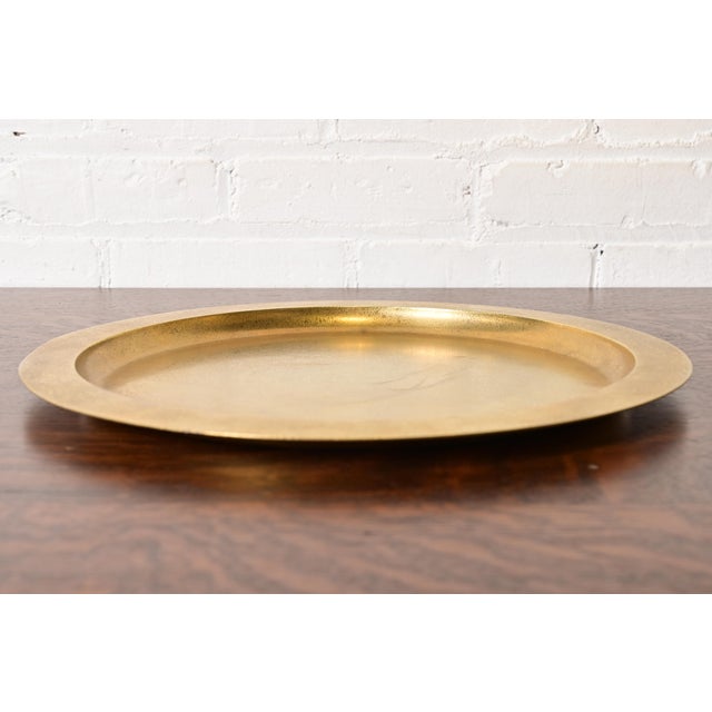 Tiffany Studios Tiffany Studios New York Bronze Doré Large Charger Plate or Tray For Sale - Image 4 of 9