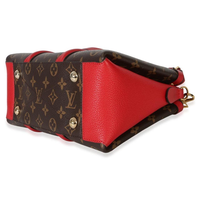 Textile Cherry Monogram Canvas Soufflot BB For Sale - Image 7 of 9