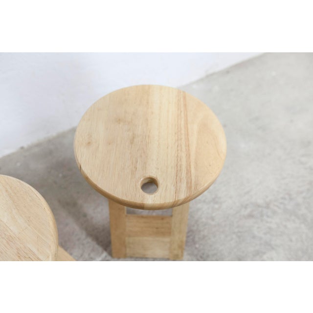 1980s Vintage Folding Stools by Adrian Reed, 1980s, Set of 2 For Sale - Image 5 of 18