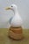 Vintage Lynda C. Bryan Hand Carved Pine Wooden Wildlife Herring Gull Sculpture For Sale - Image 6 of 14
