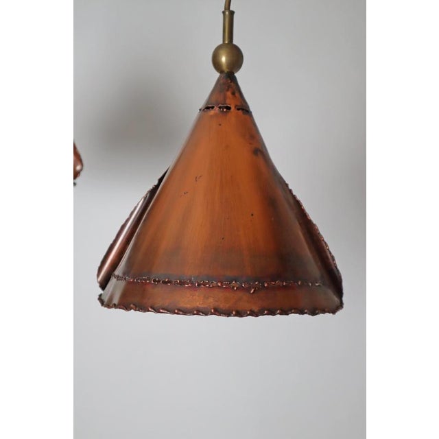 Brutalist Copper Lamps from Koch & Söhne, Germany, 1970s, Set of 3 For Sale - Image 14 of 17