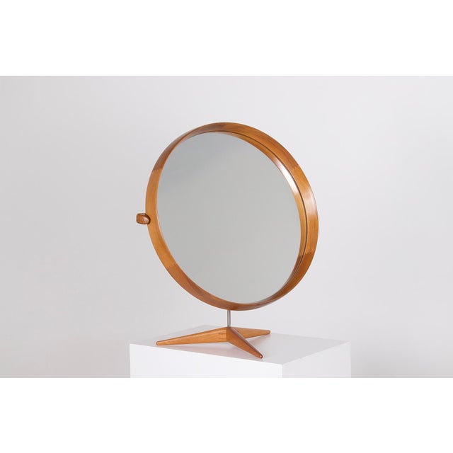 Metal Tilting Freestanding Mirror, Sweden, 1960s For Sale - Image 7 of 7