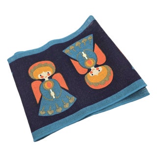 Vintage Södahl Danish Christmas Angel Table Runner For Sale