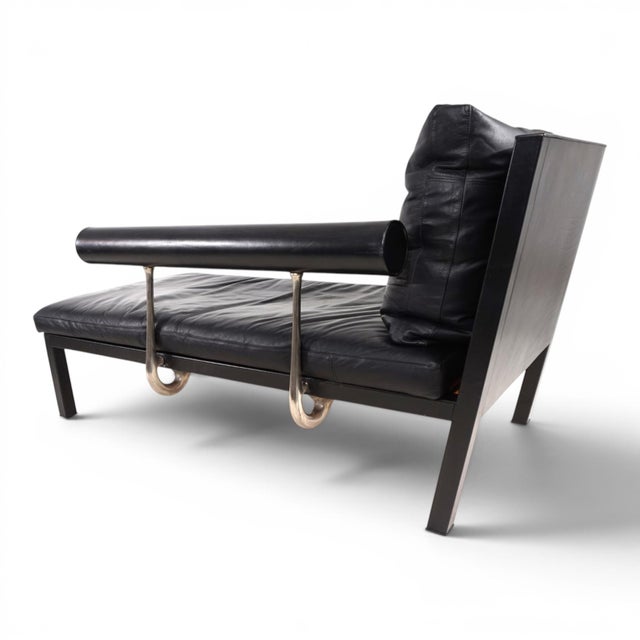 Baisity Chaise Longue in Leather by Antonio Citterio for B&B Italia / C&B Italia, 1980s For Sale - Image 14 of 18