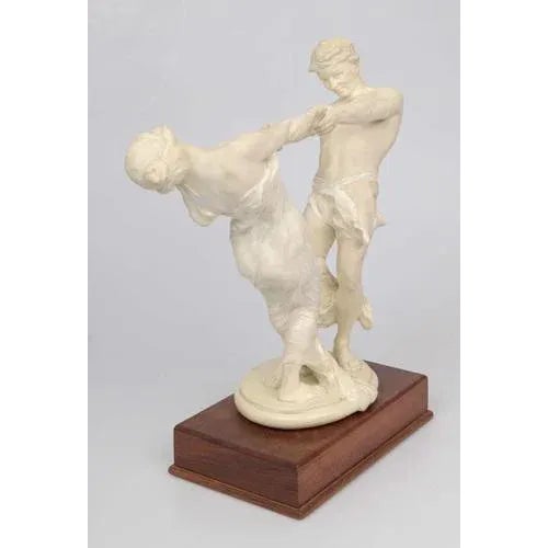 Porcelain Figure of Dancing Couple For Sale - Image 5 of 6